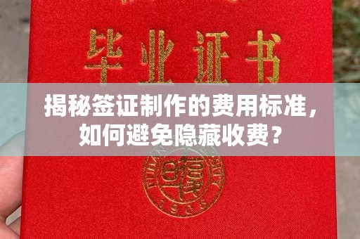 鸡东揭秘签证制作的费用标准，如何避免隐藏收费？