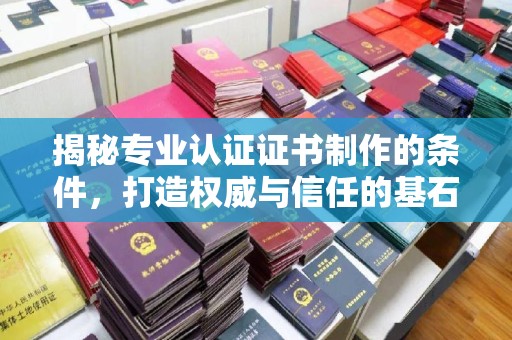 鸡东揭秘专业认证证书制作的条件，打造权威与信任的基石