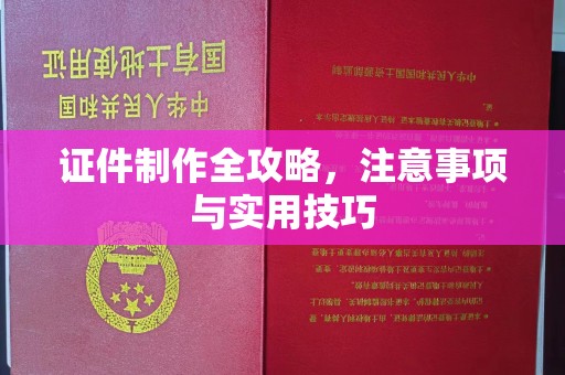 鸡东证件制作全攻略，注意事项与实用技巧