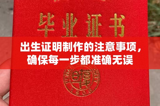 鸡东出生证明制作的注意事项，确保每一步都准确无误