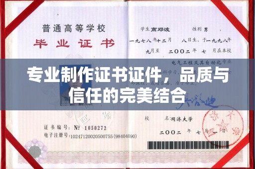 鸡东专业制作证书证件，品质与信任的完美结合