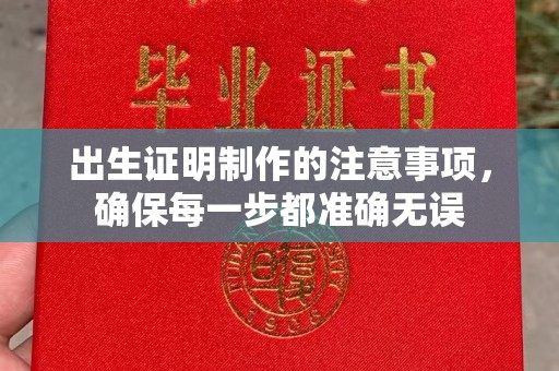 鸡东出生证明制作的注意事项，确保每一步都准确无误