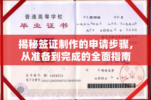 鸡东揭秘签证制作的申请步骤，从准备到完成的全面指南
