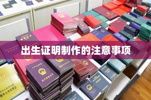 鸡东出生证明制作的注意事项